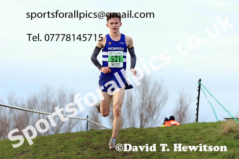 Mens under-20s 2024 NECAA Cross Country Champs., Temple Park, South Shields. Photo: David T. Hewitson/Sports for All Pics